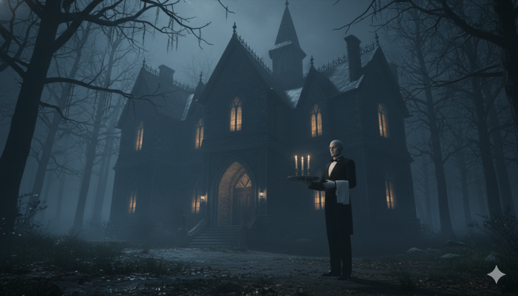 Inside Collins Mansion: The Waiter’s Midnight Horror Job